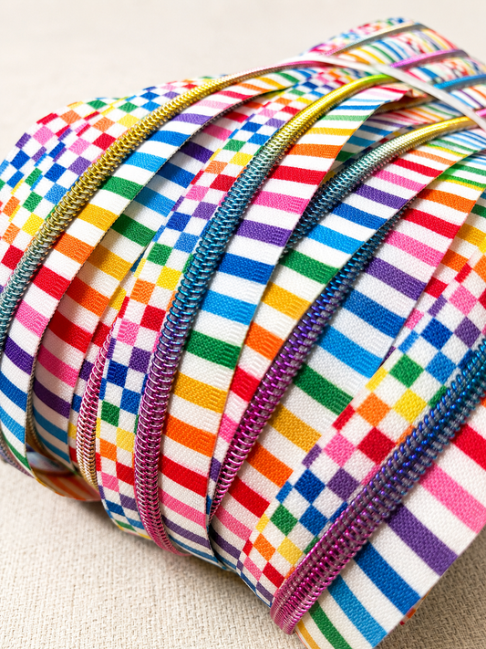 #5 Rainbow Zipper Tape