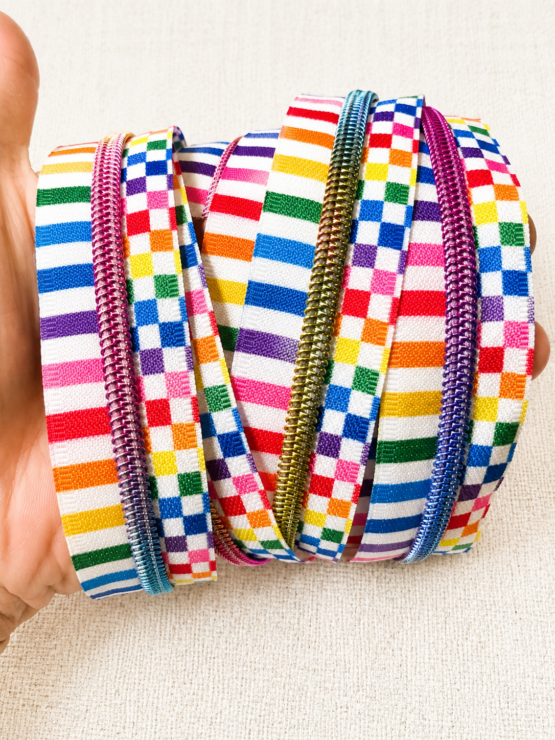 #5 Rainbow Zipper Tape