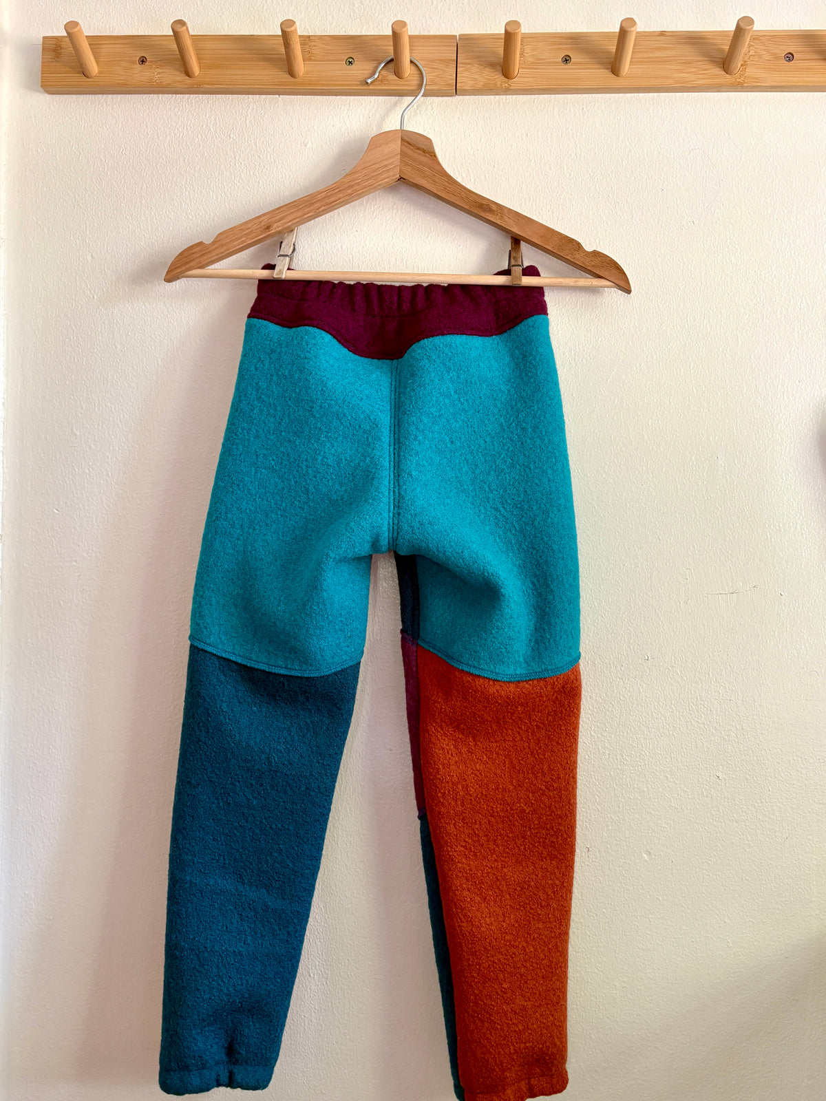 Adventure Pants | 7-8y | pumpkin + teal + purple