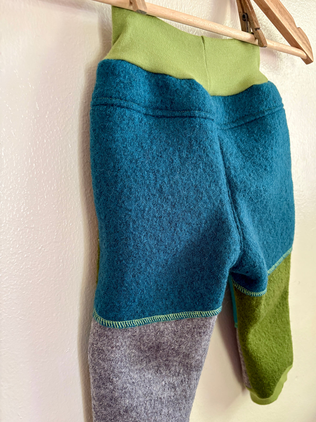 Adventure Pants | 1-2y | avocado + turquoise + grey