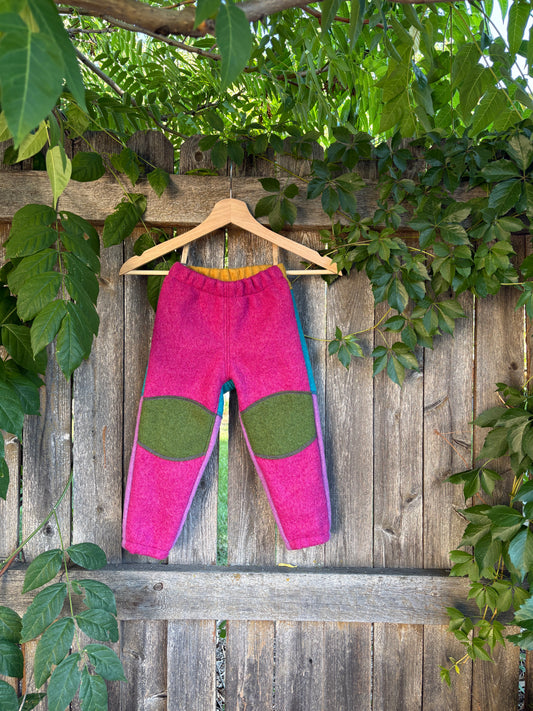 Adventure Pants | 2-3y | Fuschia + Green + Berry + Turquoise
