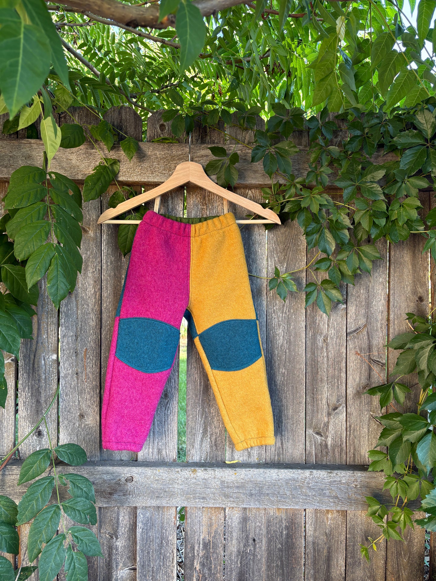 Adventure Pants | 2-3y | Fuschia + Mustard + Teal