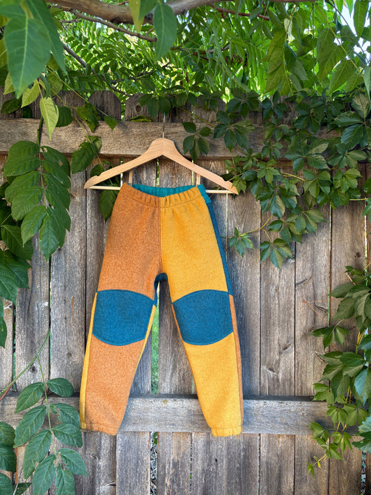 Adventure Pants | 5-6y | Ochre + Mustard + Teal