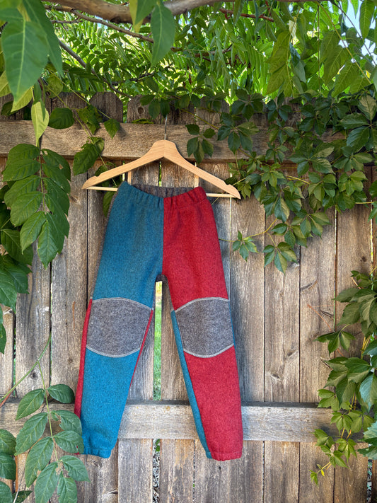 Adventure Pants | 6-7y | teal + terracotta