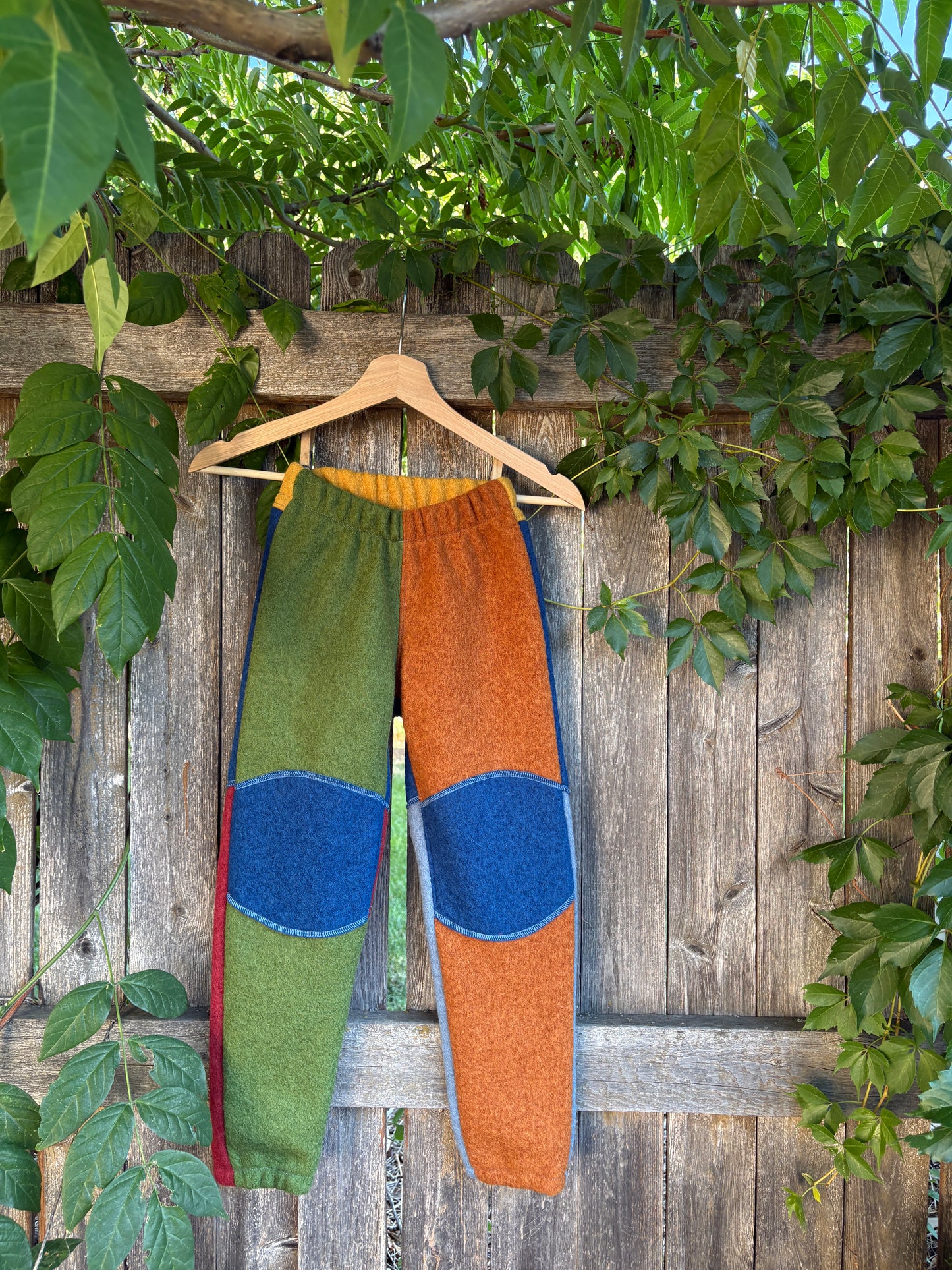 Adventure Pants | 7-8y | Green + Copper + Royal