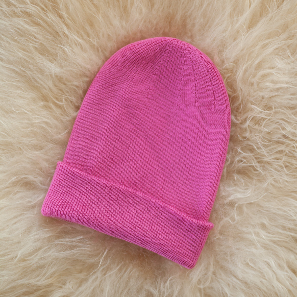 double knit merino wool beanies